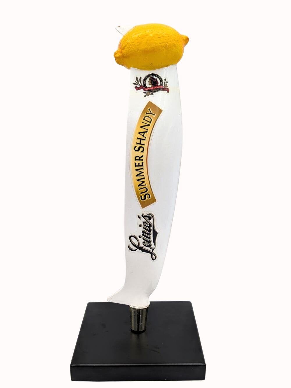 Leinenkugel's Summer Shandy Draft Beer Tap Handle Figural Canoe 3D Lemon Topper